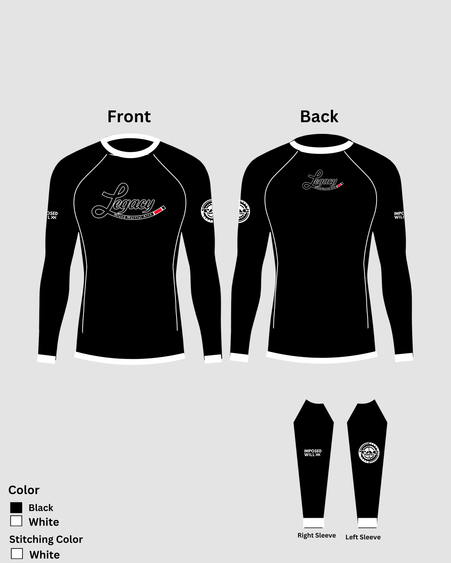 WOMENS Legacy MMA Team Rashguard