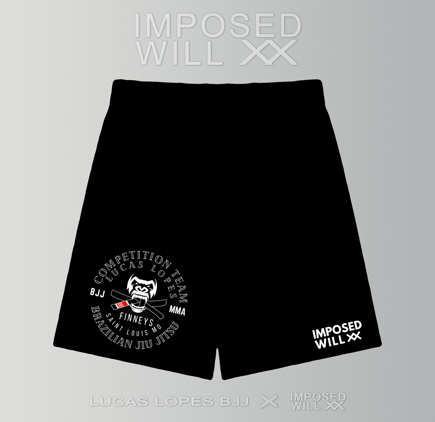 MENS/UNISEX Lucas Lopes BJJ FreeFlo Shorts: Black