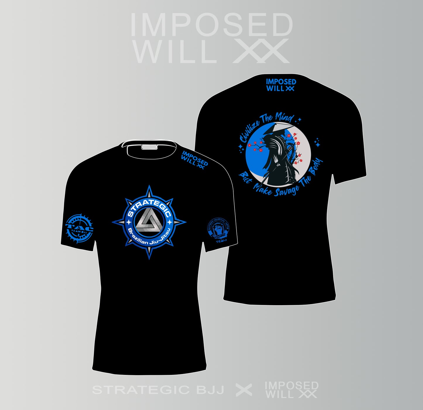 MENS/UNISEX Strategic BJJ Samurai Rashguard